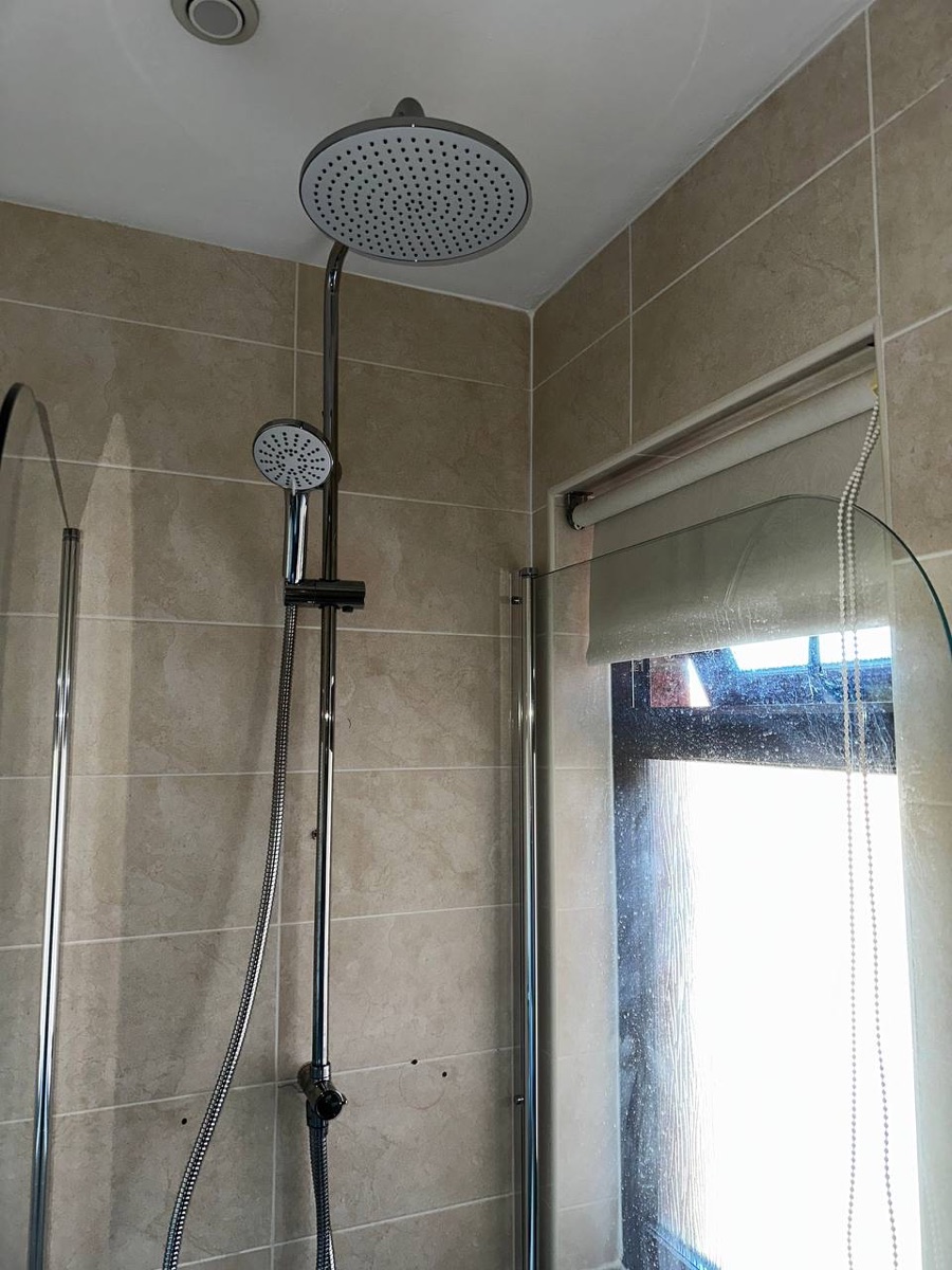 Leak repair — shower fitting and pipework